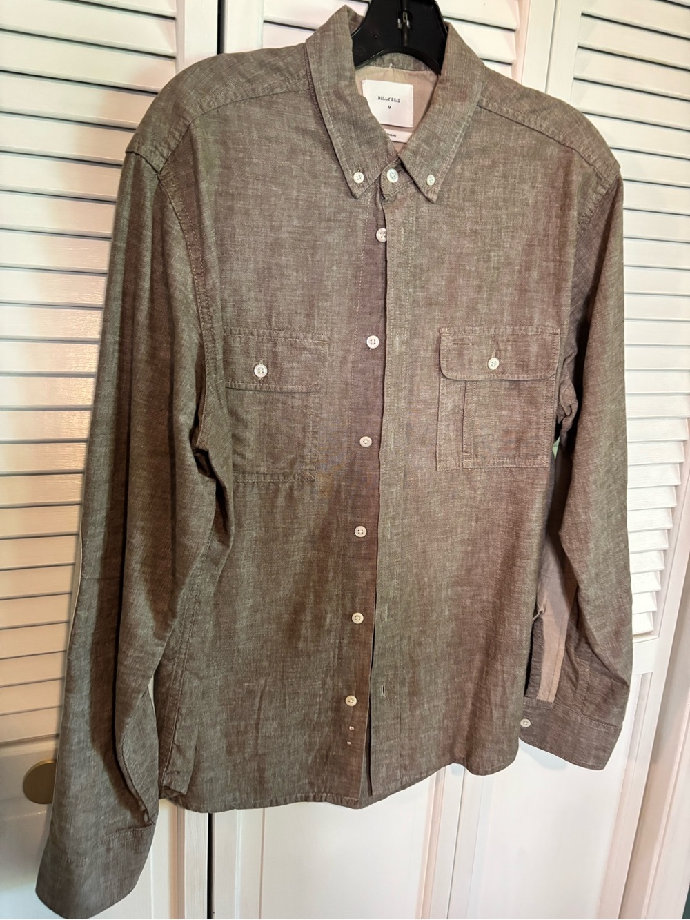 Billy Reid Beige/khaki Button-Down Shirt